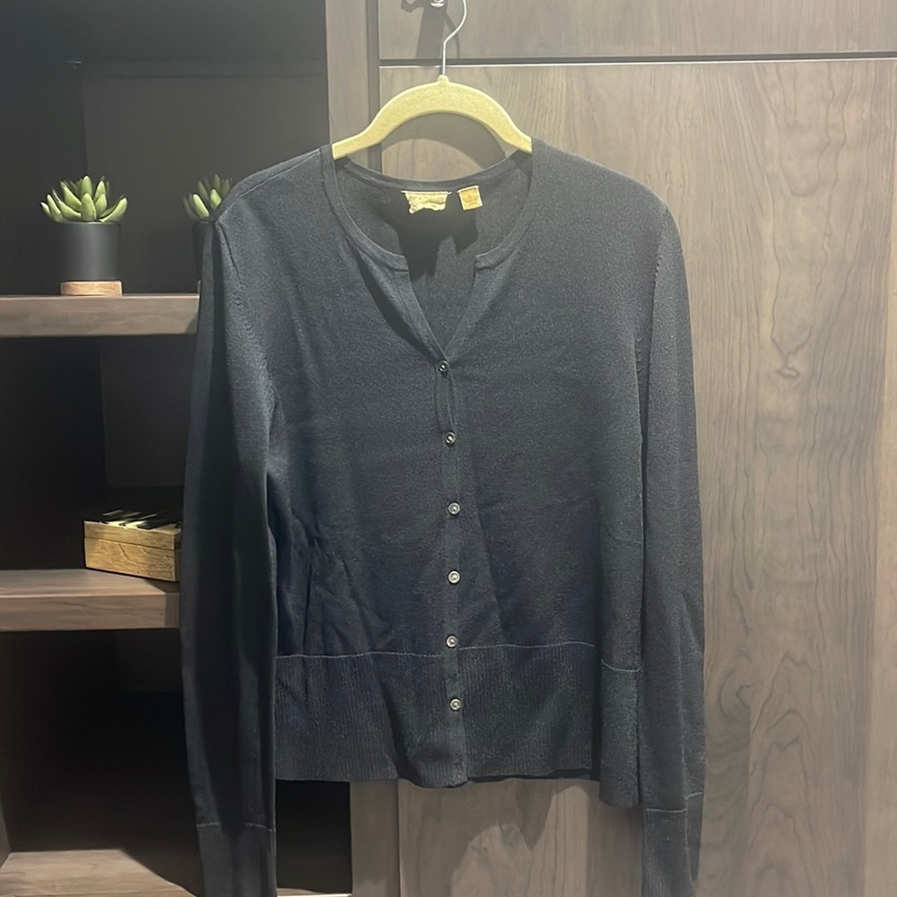 Black Cardigan Sweater